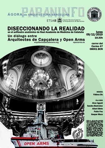 DISECCIONES DE LA REALIDAD Diálogo Open Arms y Arquitectes de capçalera